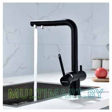 Смеситель Paulmark Serpentine Se213222-401 (антрацит) картинка 3
